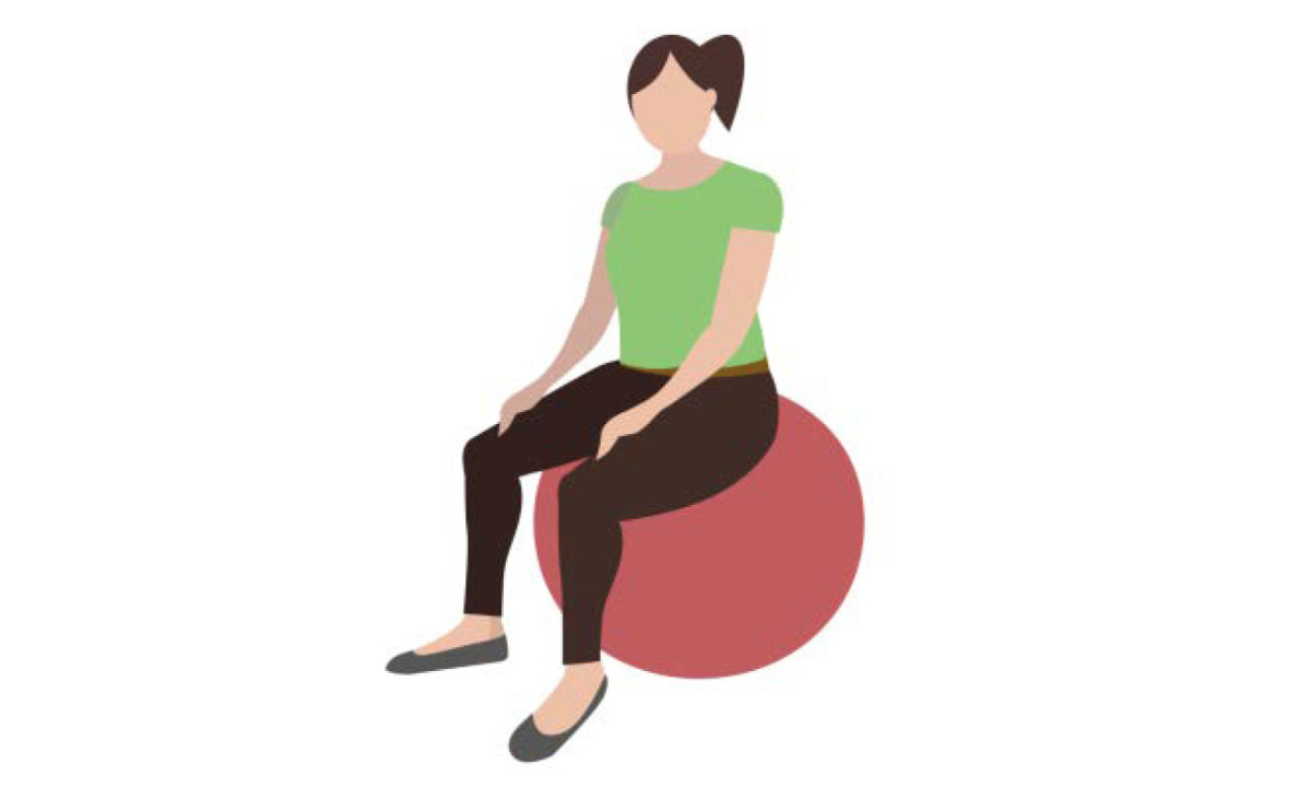 zobrazenie cviku na fit lopte